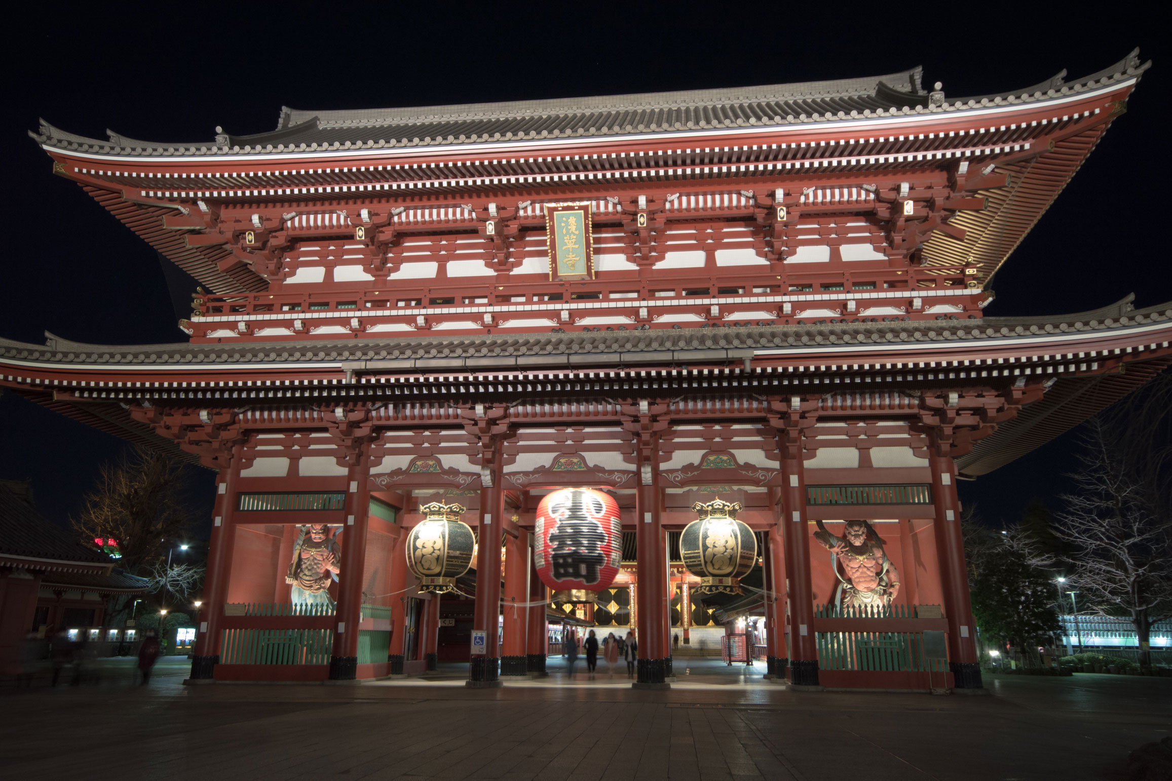 浅草寺夜 六等星